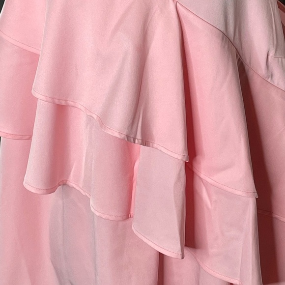 Eloquii Ruffled Layered Asymmetrical Tank Top Pink Plus size 16 - Picture 12 of 12